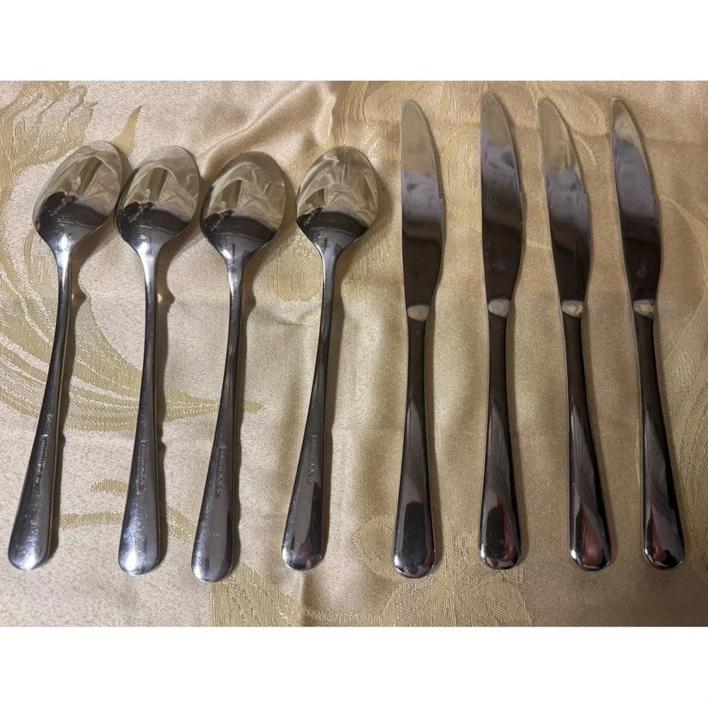 Cambridge K20 Silversmiths Stainless Flatware Spoons & more 8 Pc Lot